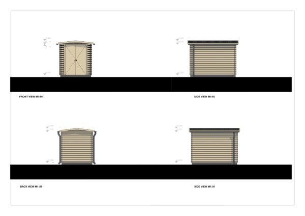 Koka Dārza Šķūnis Orton, 6 m²