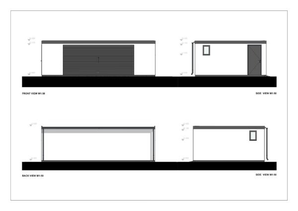 Siltinātas Garāža Coverack, 38 m²