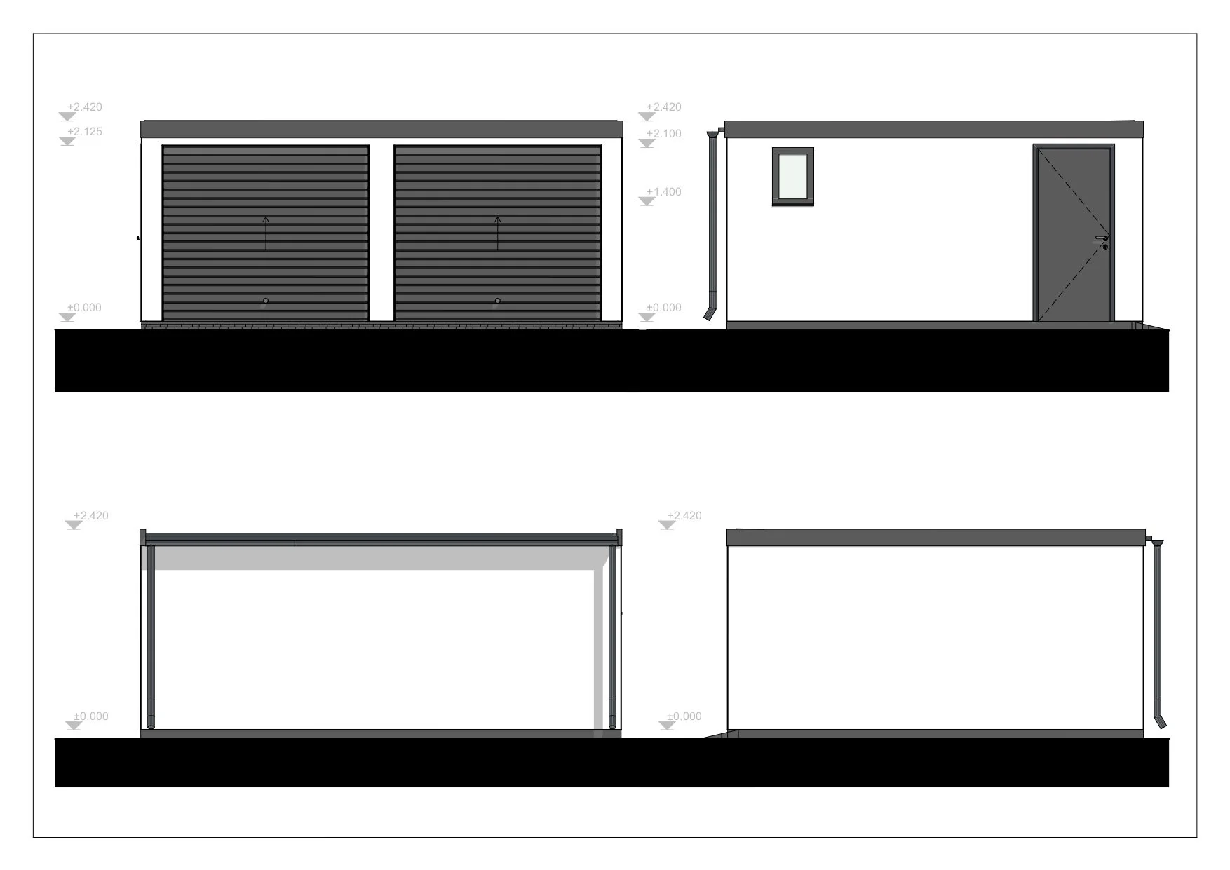 Siltinātas Garāža Plymouth, 28 m² 4 Siltinātas Garāža Plymouth, 28 m²