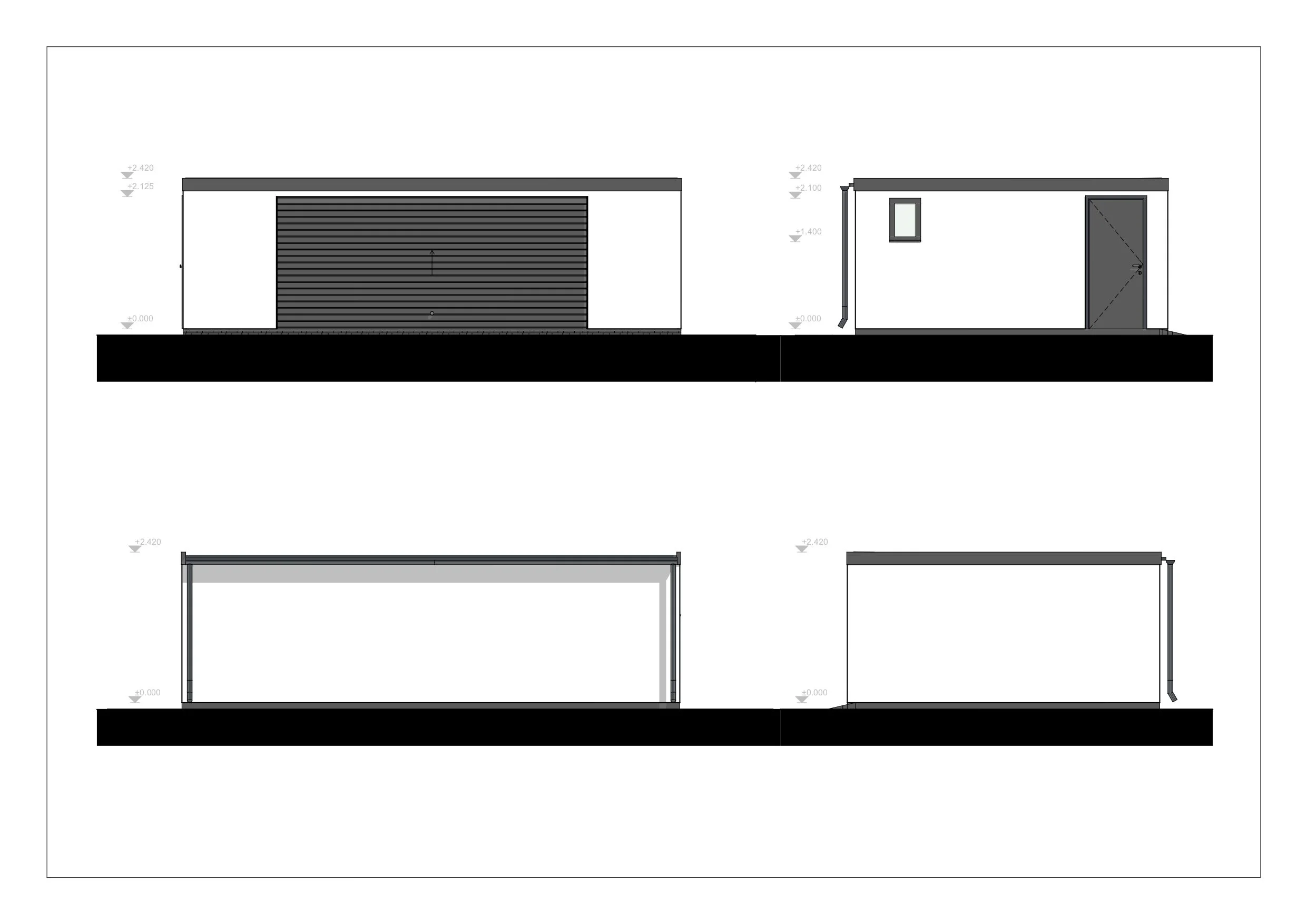 Siltinātas Garāža Tregarne, 38 m² 4 Siltinātas Garāža Tregarne, 38 m²