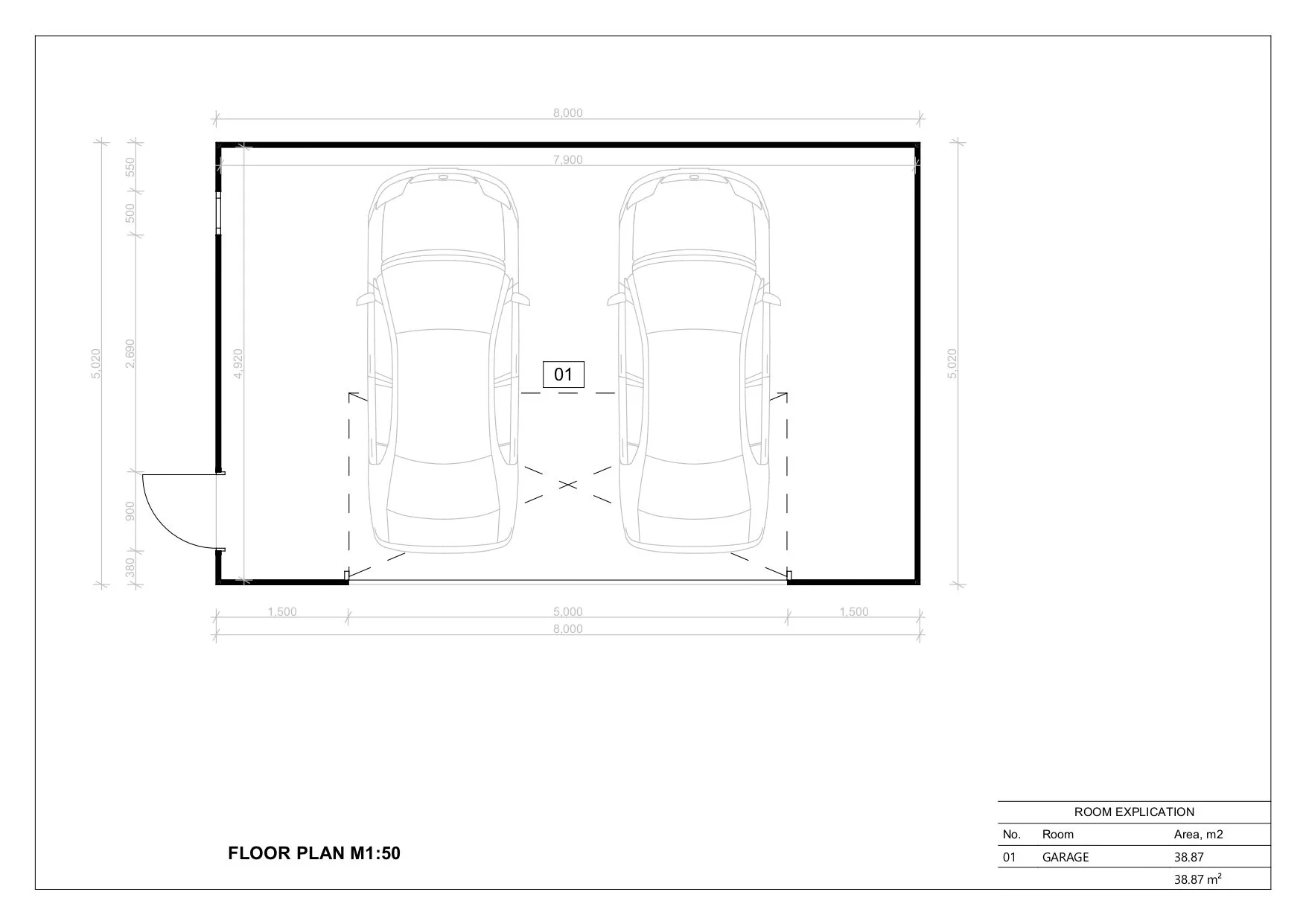 Siltinātas Garāža Tregarne, 38 m² 6 Siltinātas Garāža Tregarne, 38 m²