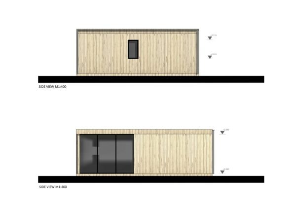 Siltinātas Karkasa Maja Sheffield, 60 m²