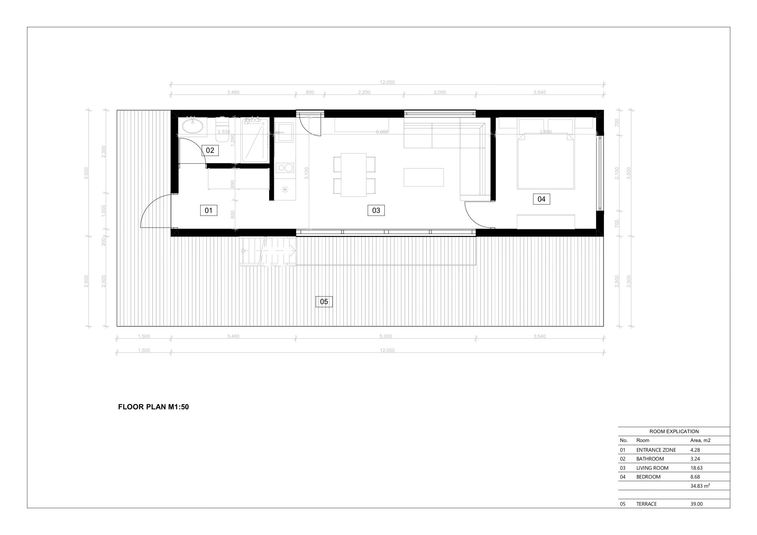 SIP Siltinātas Paneļu Māja Tokyo, 35 m² 7 SIP Siltinātas Paneļu Māja Tokyo, 35 m²