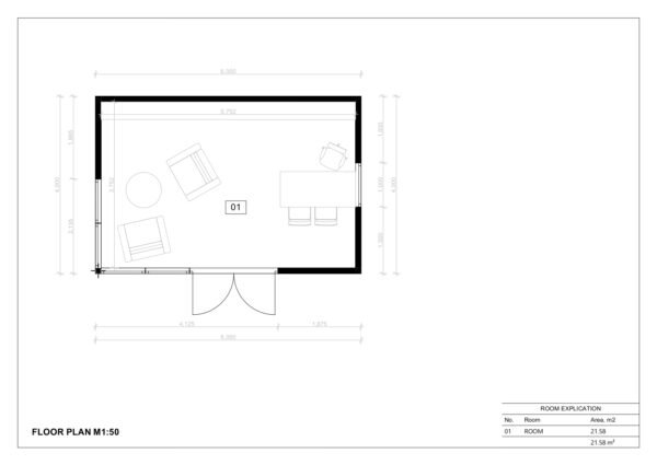 Siltinātas Karkasa Maja Marseille, 24 m²