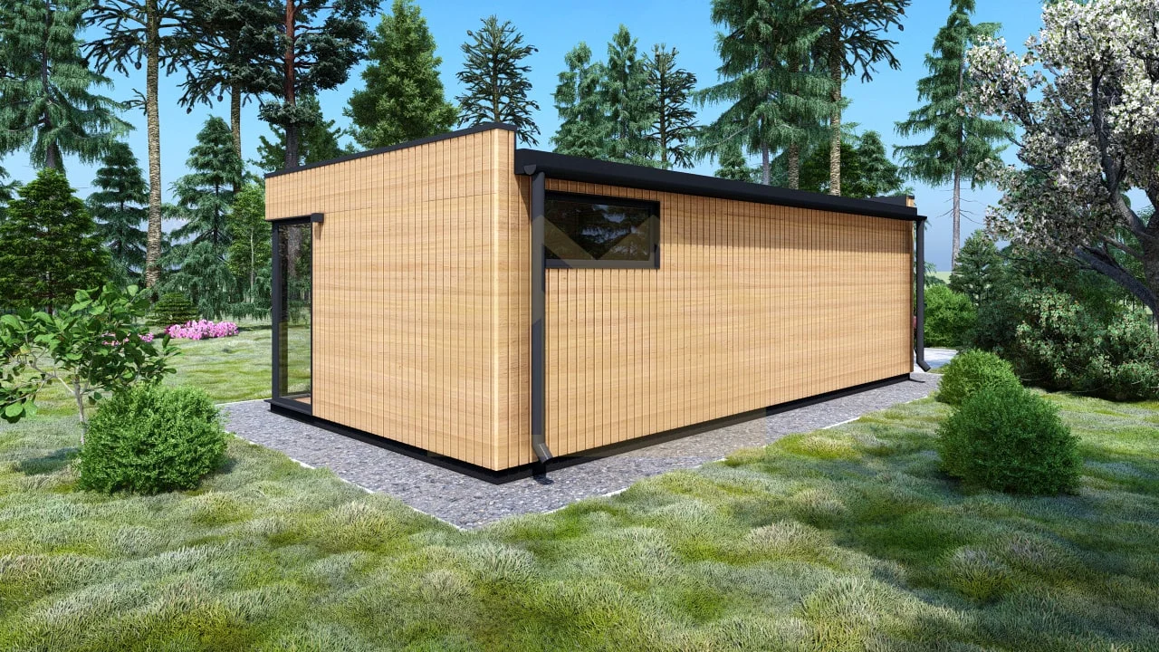Siltinātas Karkasa Maja Nice, 30 m² 3 Siltinātas Karkasa Maja Nice, 30 m²