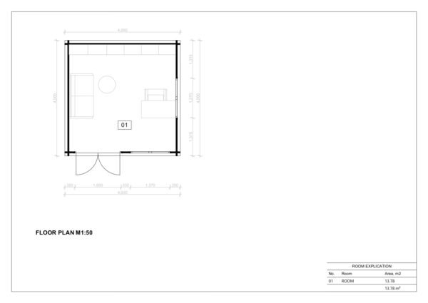 Koka Dārza Māja Kristiansand, 16 m²