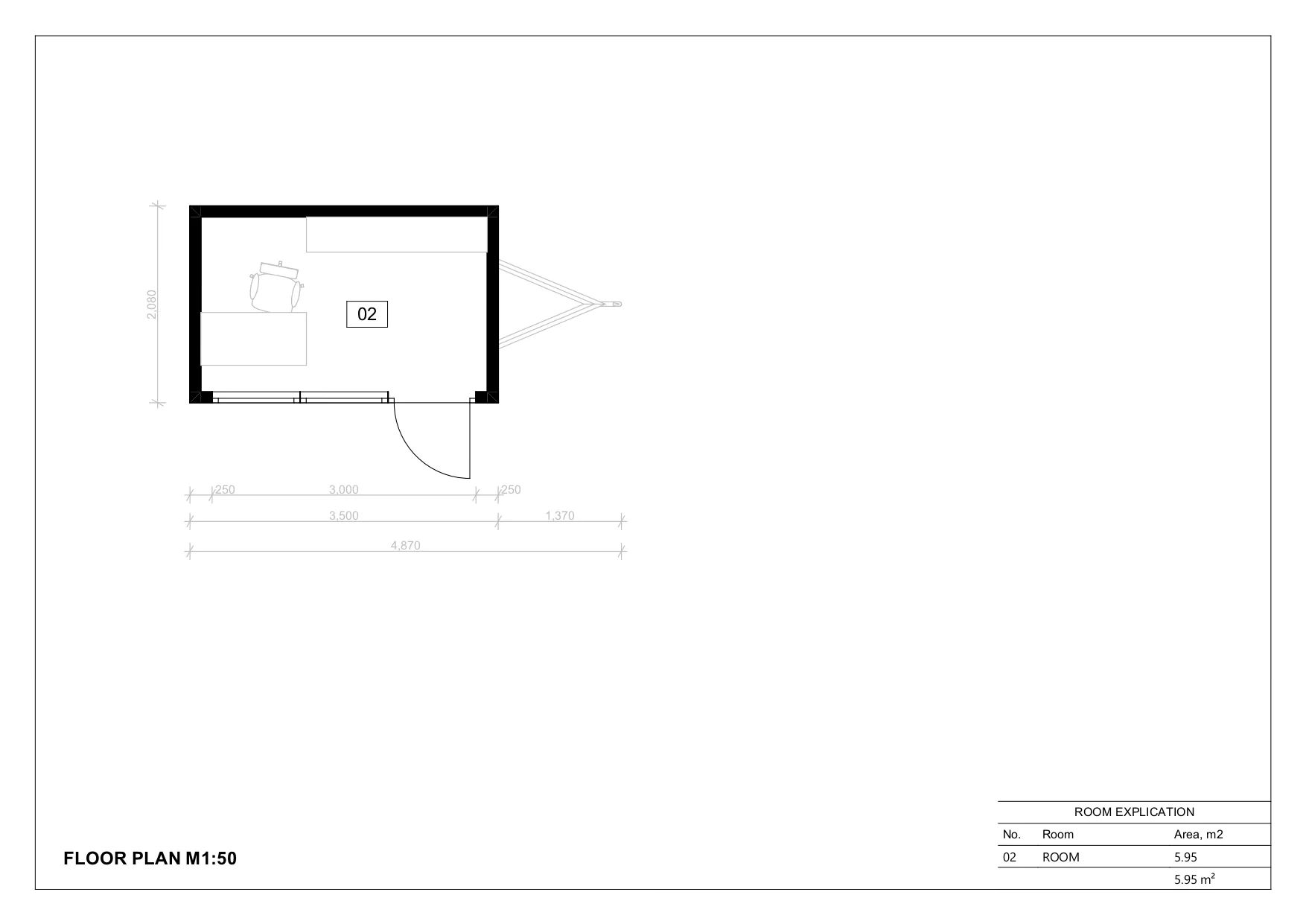 Mobilās Ziemas Māja Barleta, 6 m²